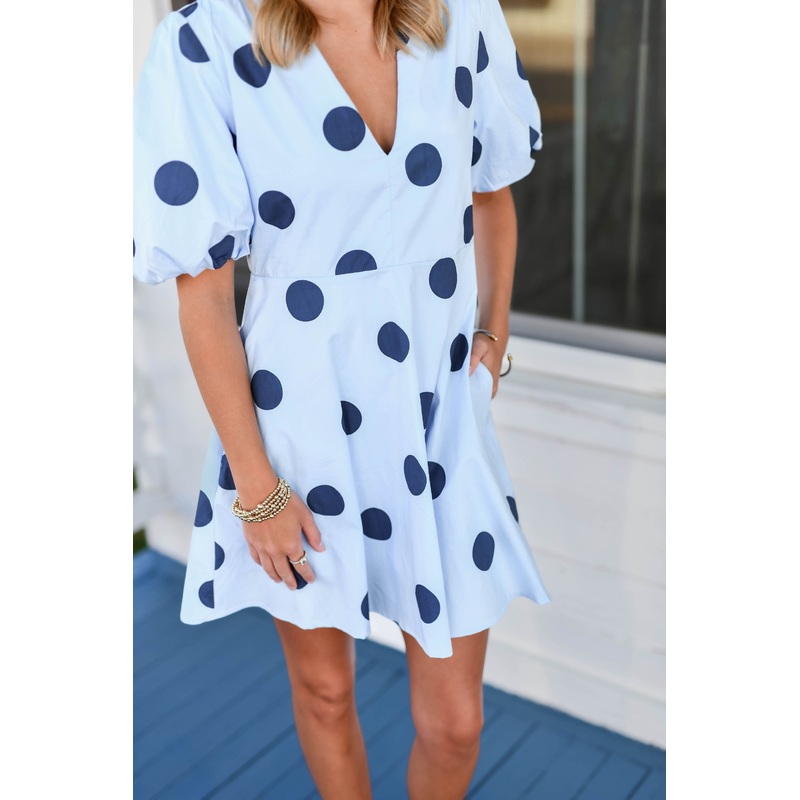 The Alison Dress in Blue