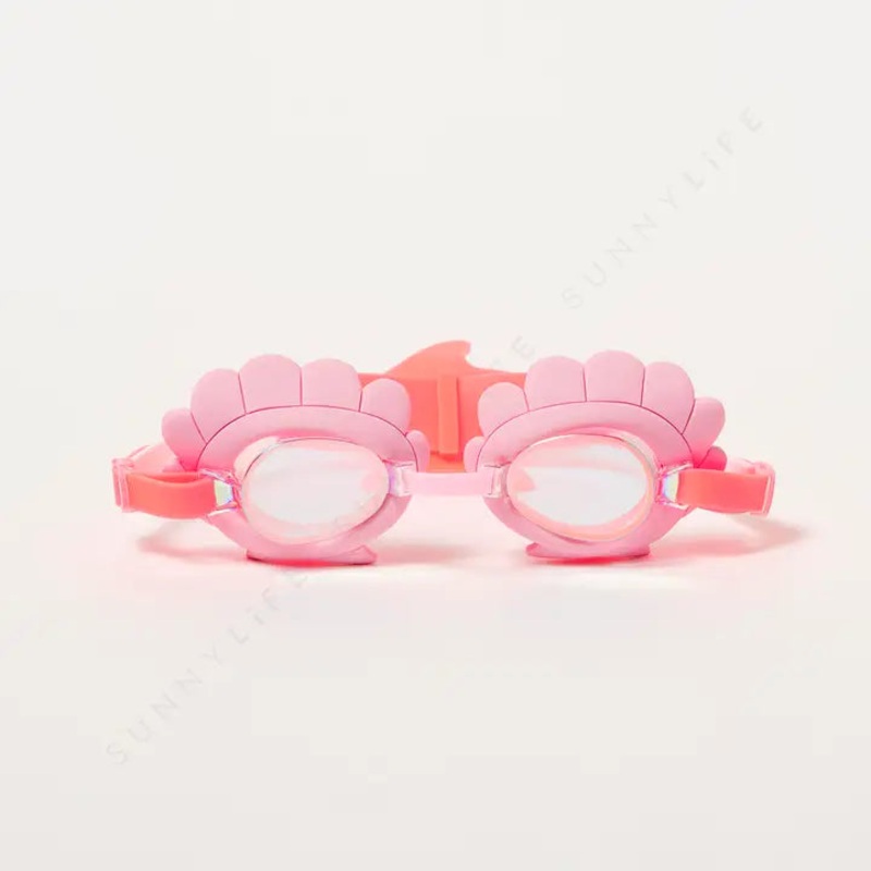 The Mermaid Mini Swim Goggles Neon Strawberry