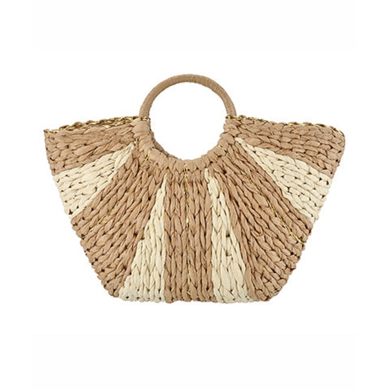 The Sunburst Straw Tote
