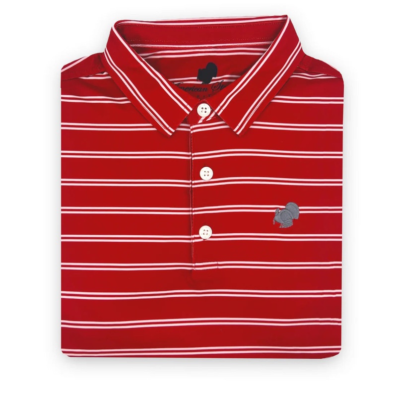 Youth American Strutter Performance Polo- Crimson