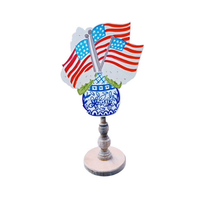 4th Flags Hydrangea Topper