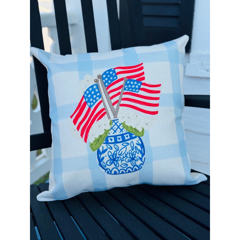 4th Hydrangea Pillow