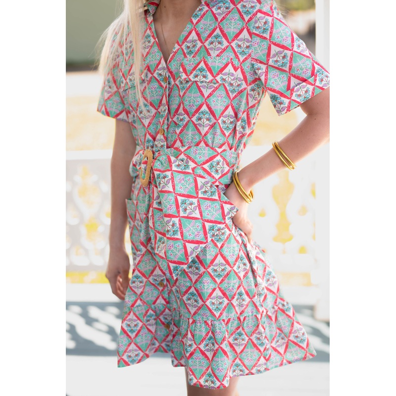 Karlie Paris Floral Shirt Dress