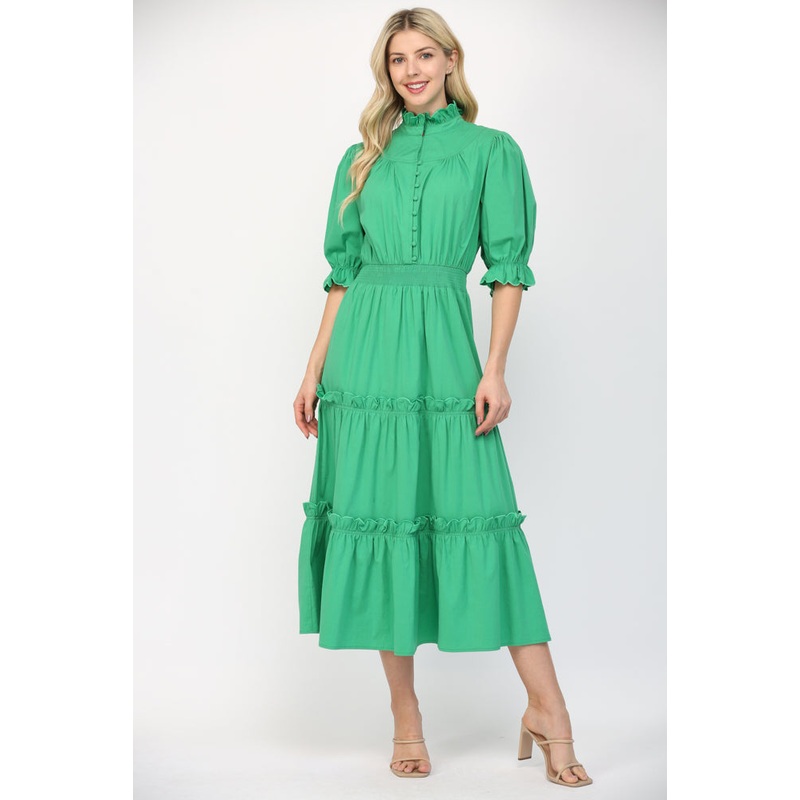 The Anette Dress in Green