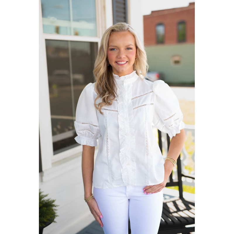 The Cara Top in White