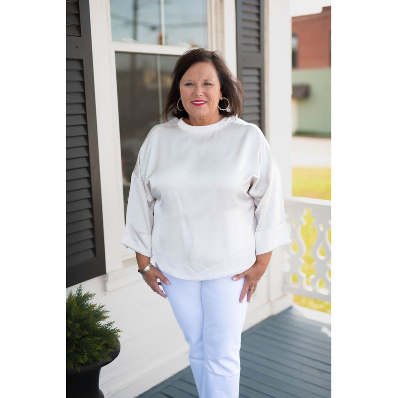 The Coen Top in Ivory