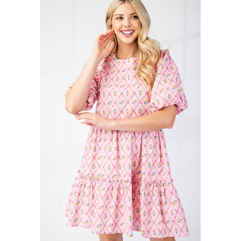The Mandy Dress in Off Pink