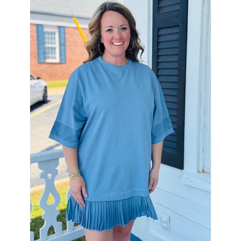 The Morris Dress in Blue
