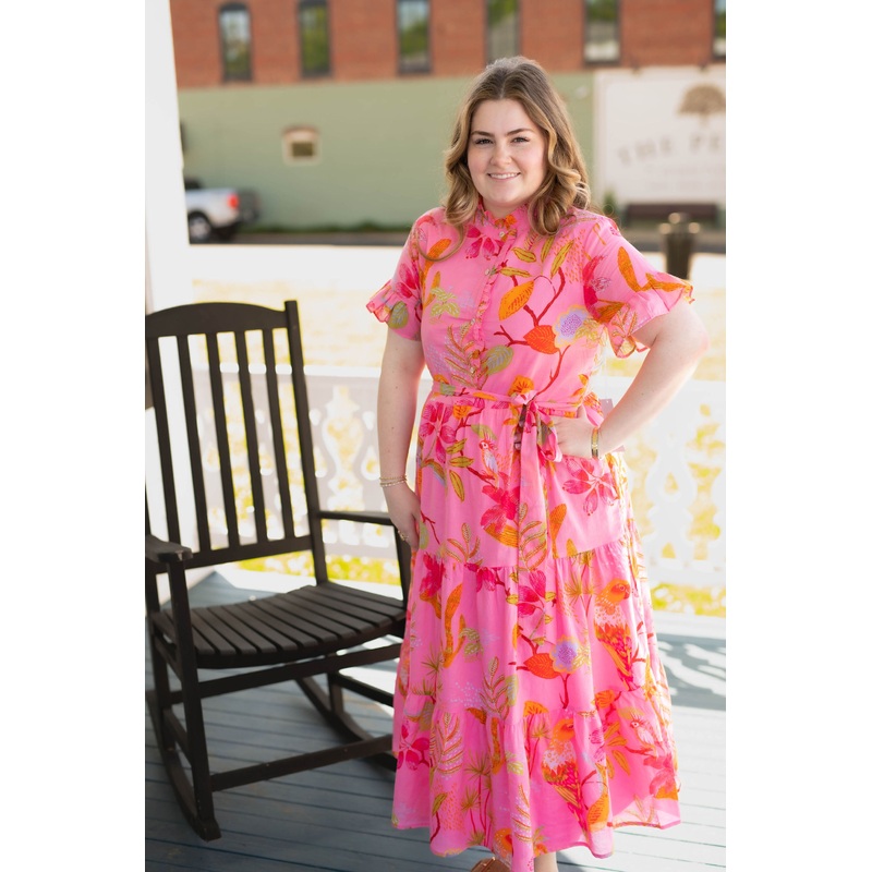 The Playa Button Up Midi Dress