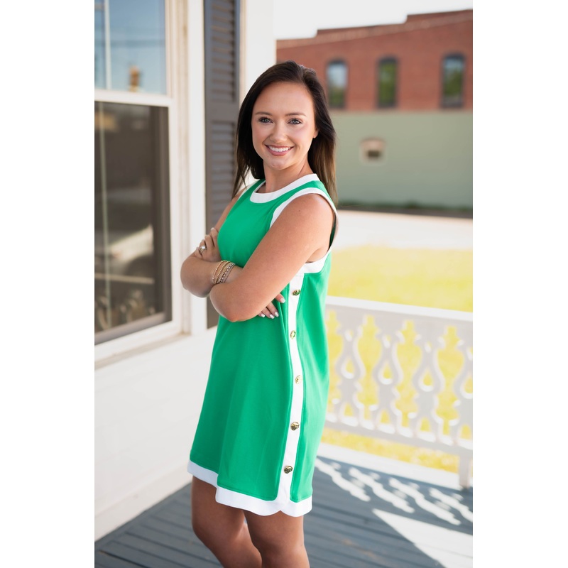 The Sonya Dress In Green