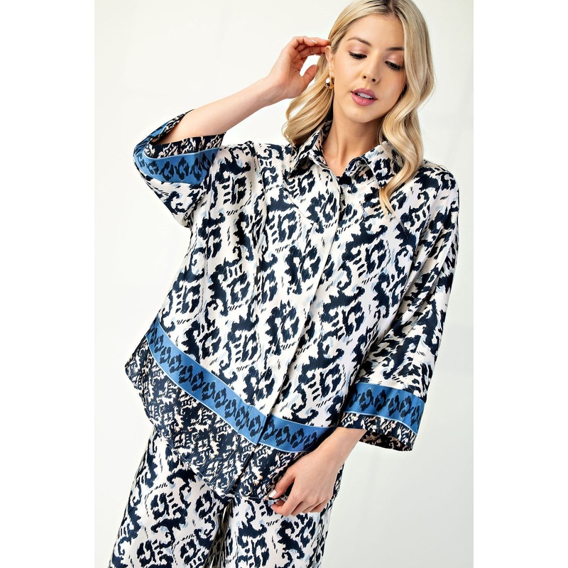 The Walters Top in Navy