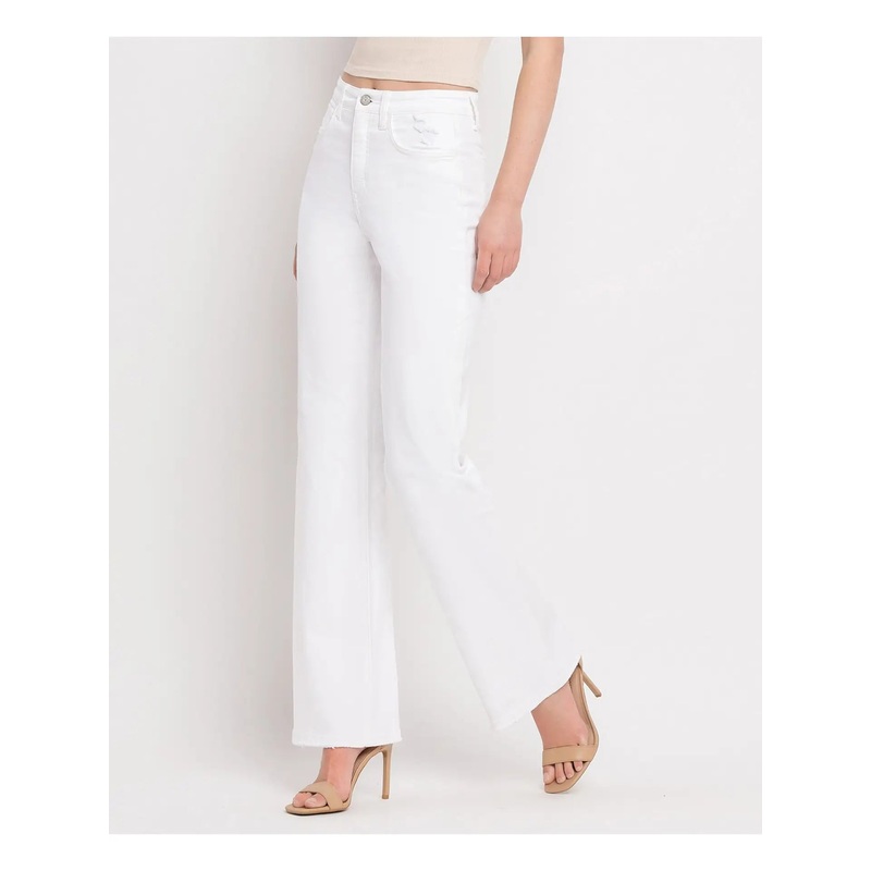 90’s Vintage Flare in Optic White
