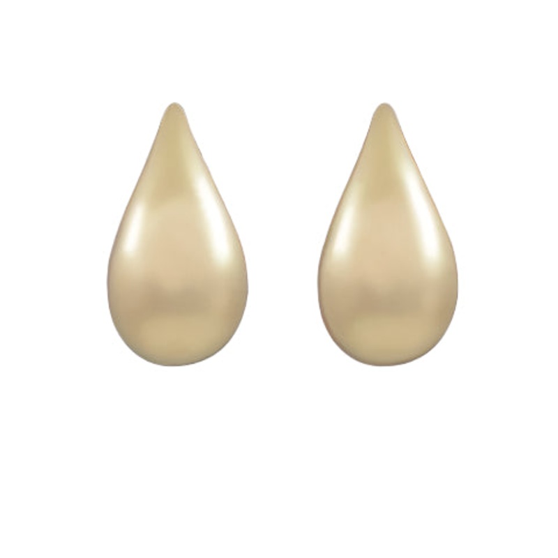 Bold Teardrop Earrings-Gold