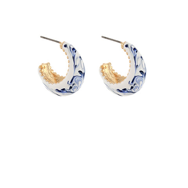 Ceramic Huggie Hoops