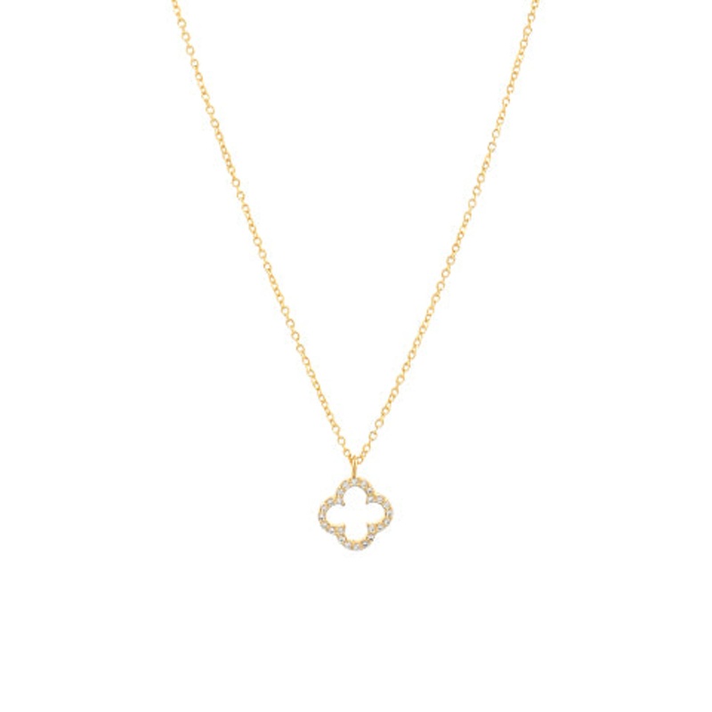 Crystal Clover Necklace