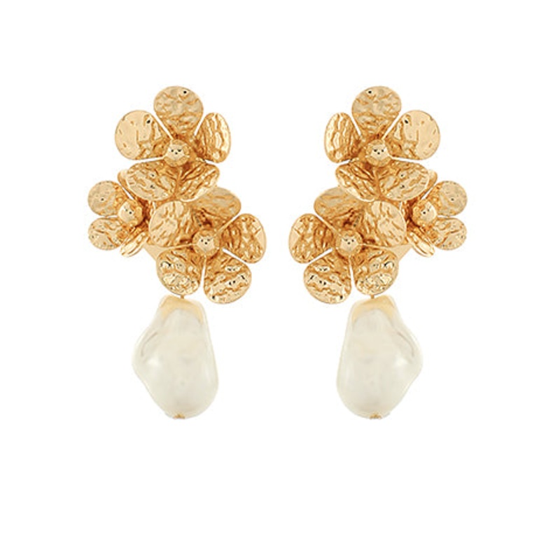 Flower & Pearl Earrings