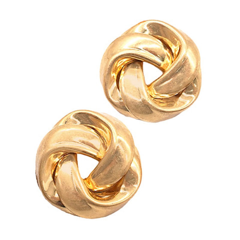 Knotted Metal Earrings