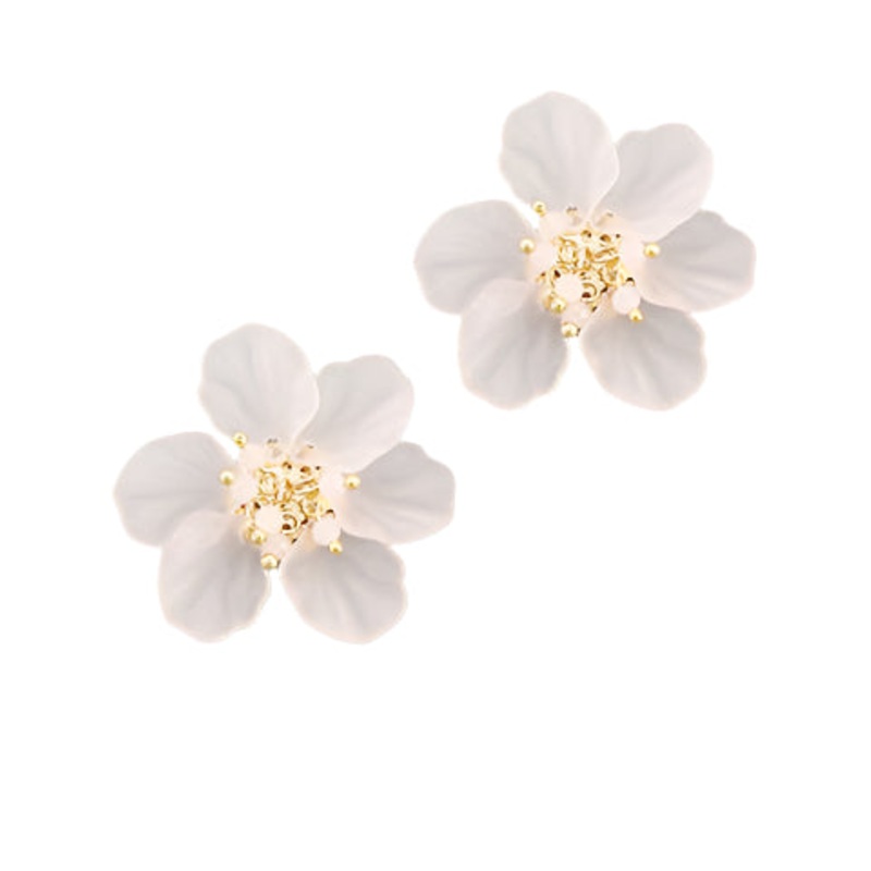 Matte Acrylic Flower Earrings