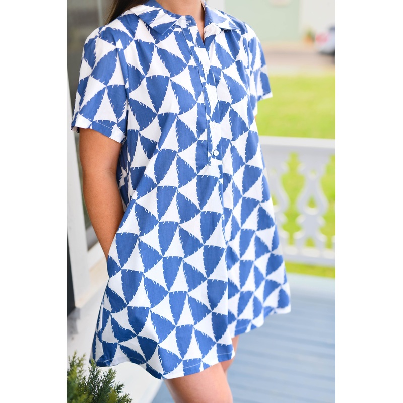 The Geo Shirt Dress