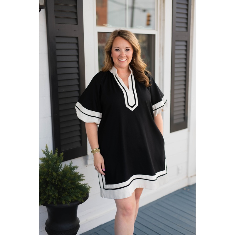 The Lee Dress In Black – Curvy