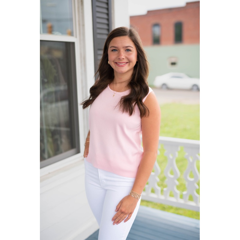 The Milla Knit Top in Pink