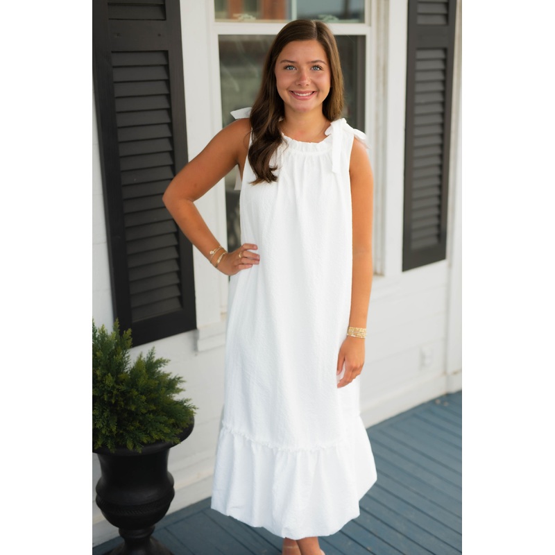 The Seashell Soire Dess in White
