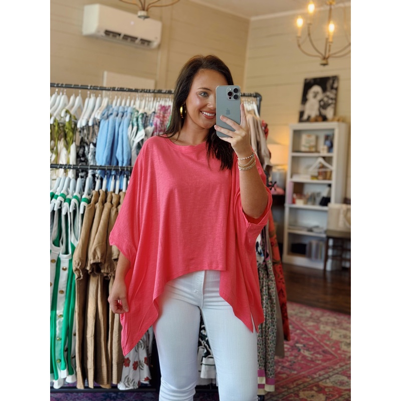The Simply Soft Tee in Coral