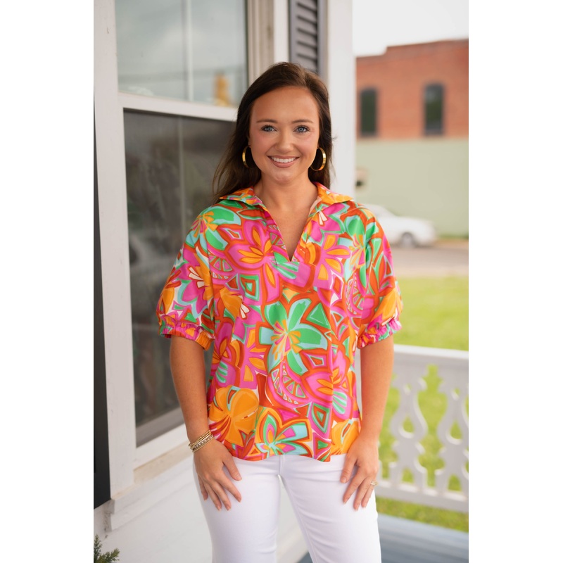 The Sloan Bloom Mirage Top