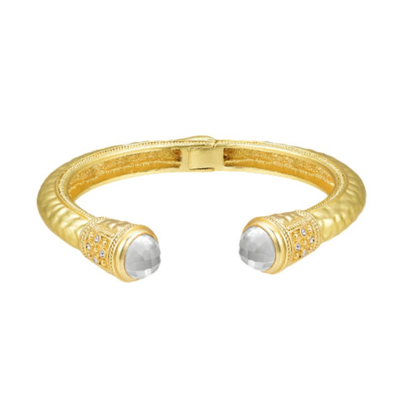 The Zoe Cuff in Crystal