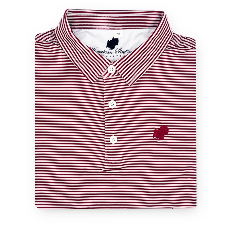 American Strutter Performance Polo-Maroon