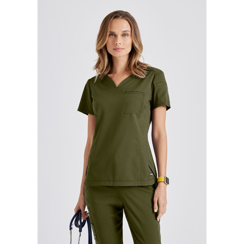 Capri Tuck-in Scrub Top