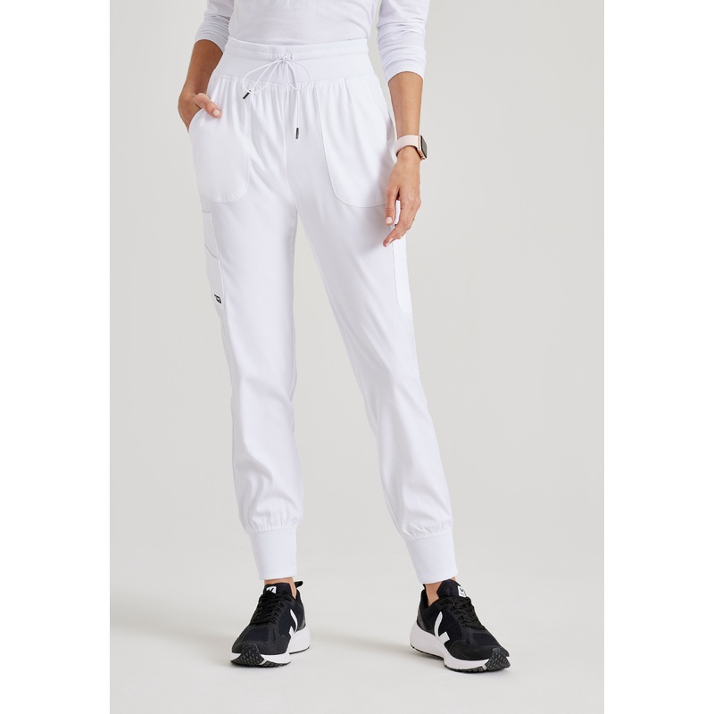 Carly 7-Pocket Mid-Rise Jogger Scrub Pant