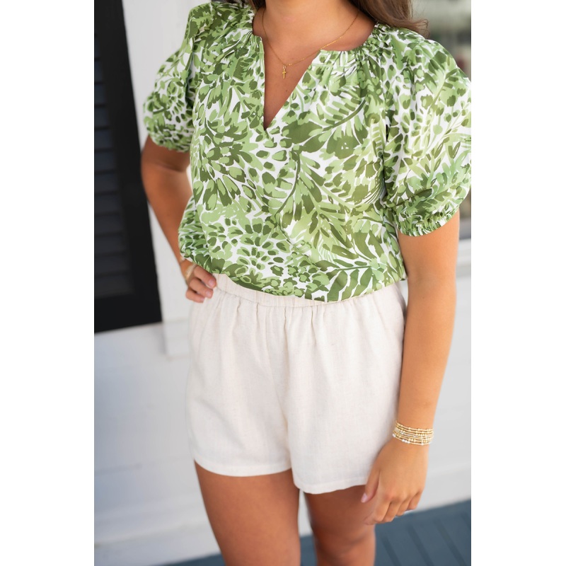 Clermont Linen Shorts in Natural