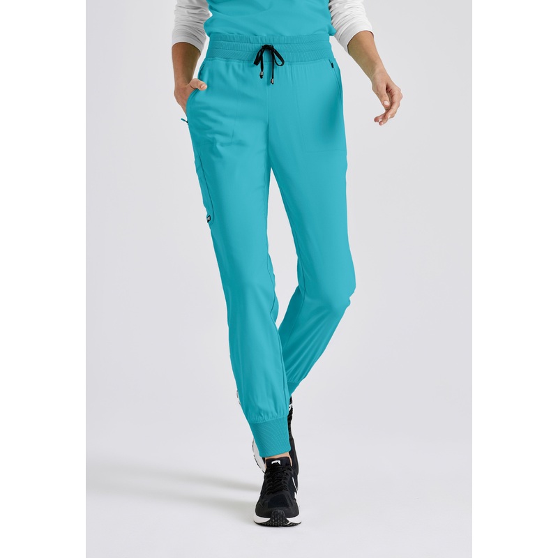 Eden 5-Pocket Mid-Rise Jogger Scrub Pant