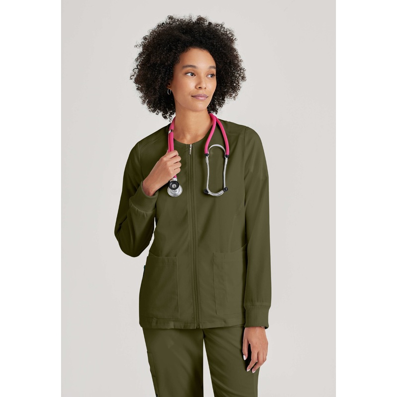 Gianna Warmup Scrub Jacket