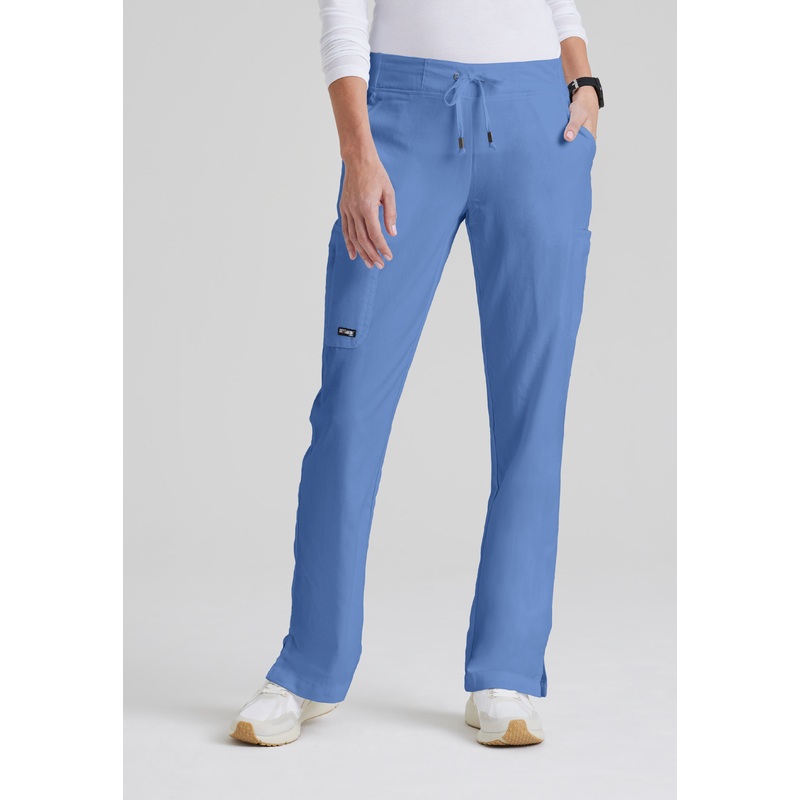 Mia 6-Pocket Mid-Rise Straight Leg Scrub Pant
