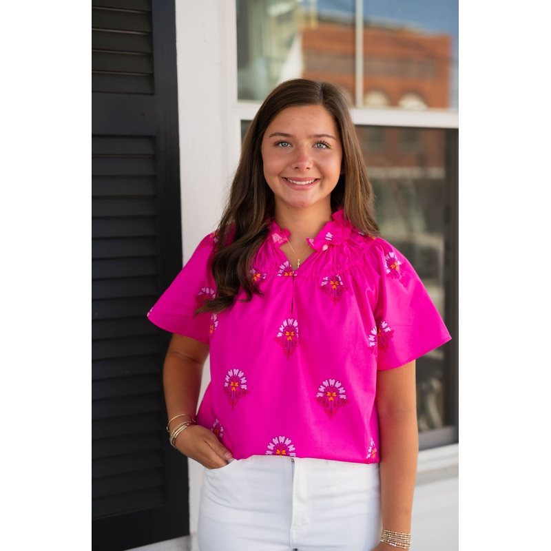 Scarlett Floral Smocked Top