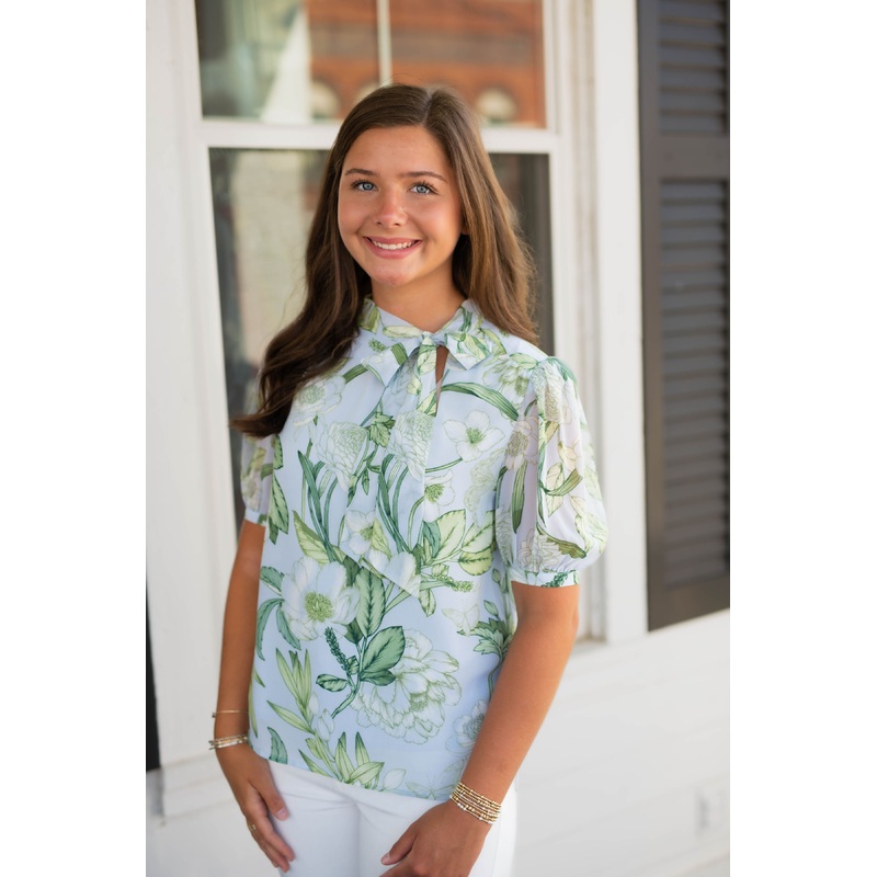 Serenade Bloom Rayna Bow Blouse
