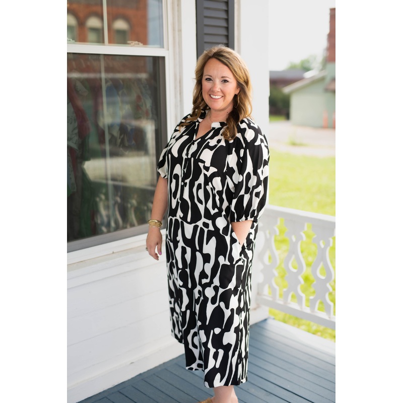 The Abstract Affair Dress in Black