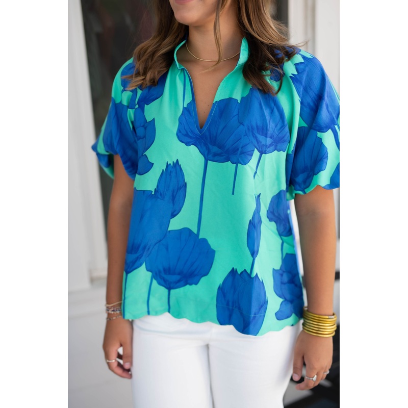 The Blue Bloom Breeze Top