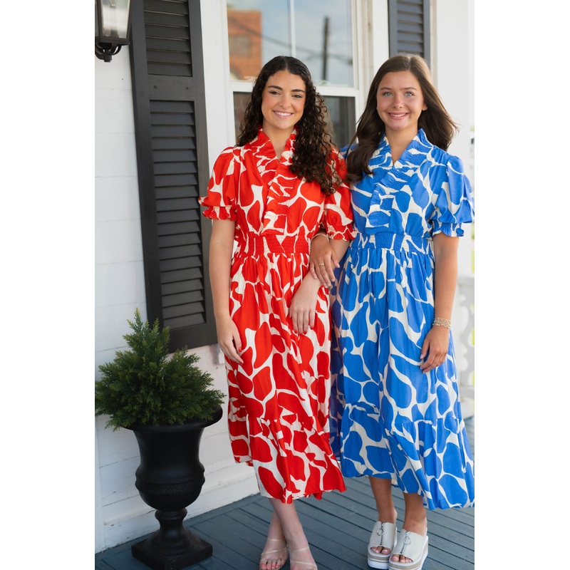 The Cabana Crush Dress in Red