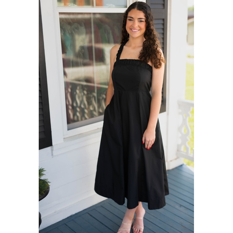 The Garden Getaway Dress- Black