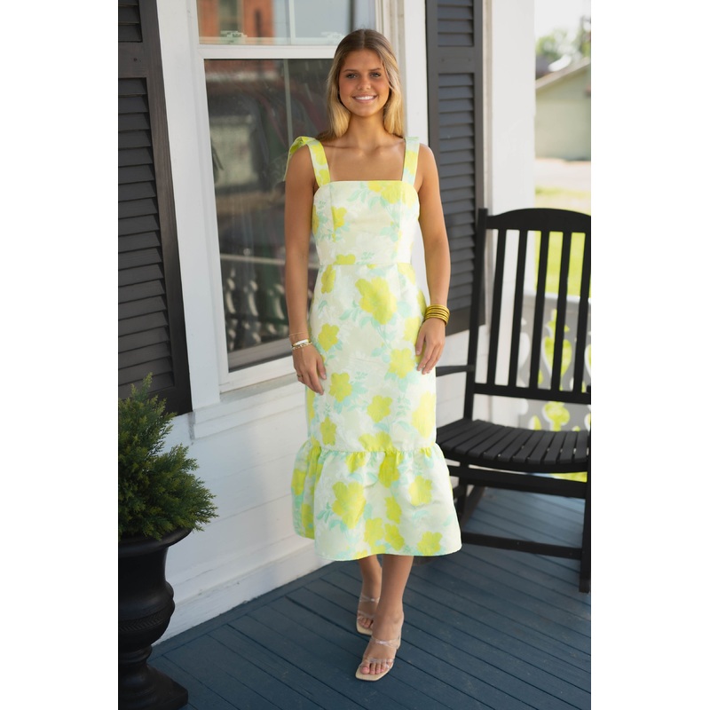The Lemon Fizz Midi Dress