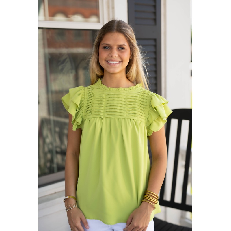 The Lime Breeze Blouse