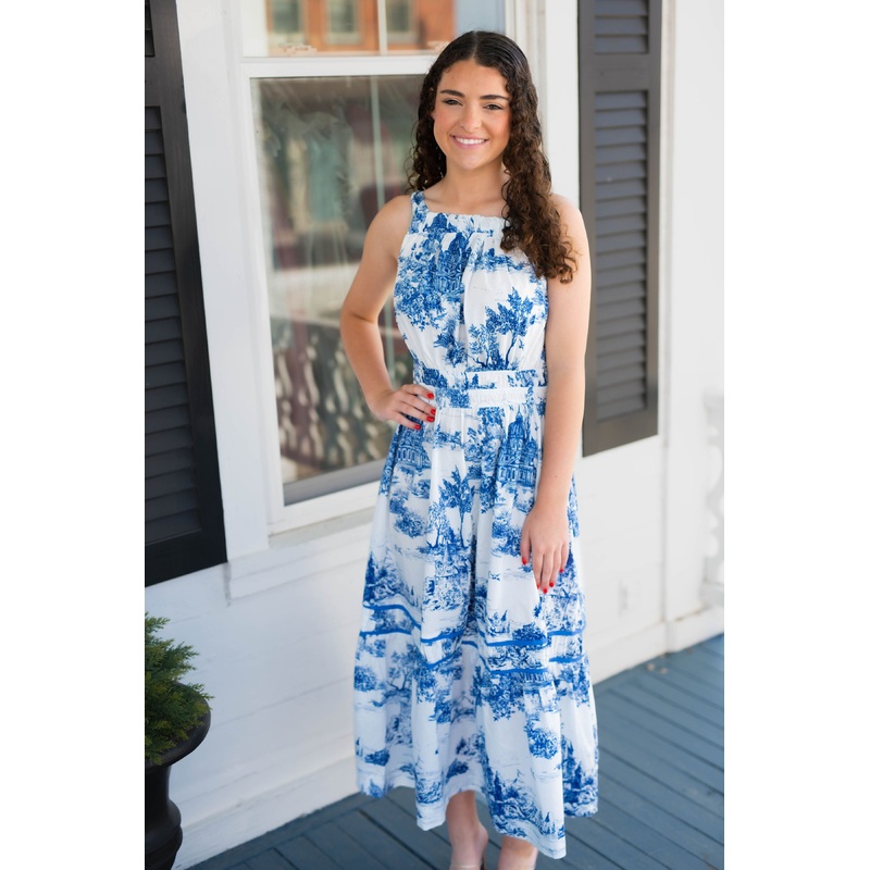 The Nantucket Toile Midi