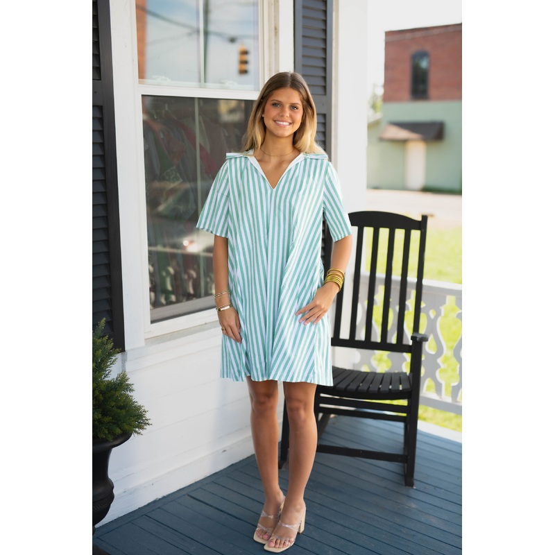 The Olivia Green Pop Stripe