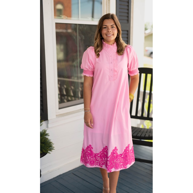 The Sweet Carolina Dress in Pink