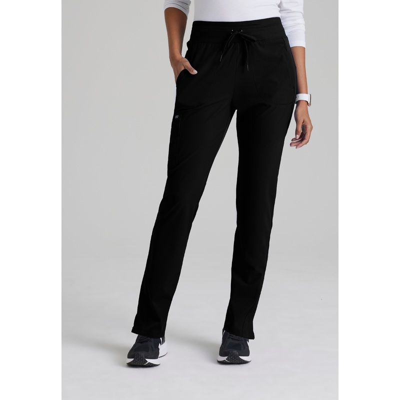 Uplift 5-Pocket Mid-Rise Tapered Leg Scrub Pant
