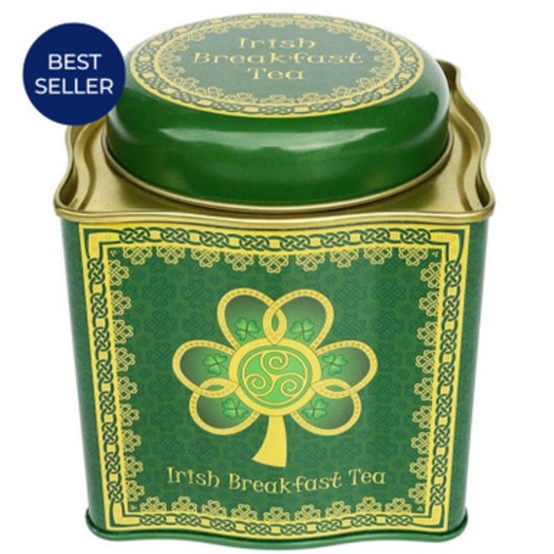Irish Breakfast Tea Vintage Shamrock Tin