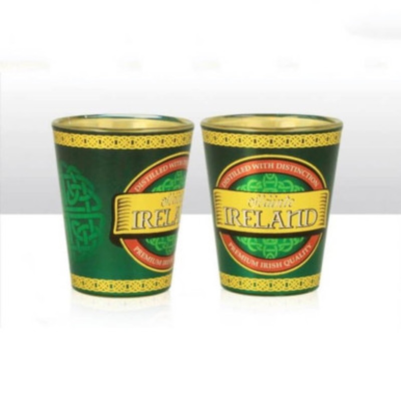 Irish Slainte Foil Shot Glass